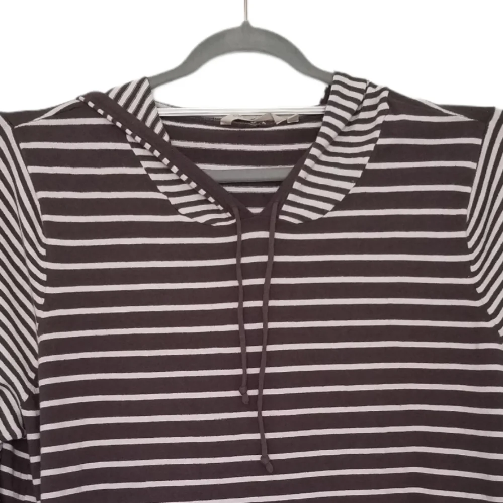Soft Surroundings Striped Sz Medium Sweater Hoodie